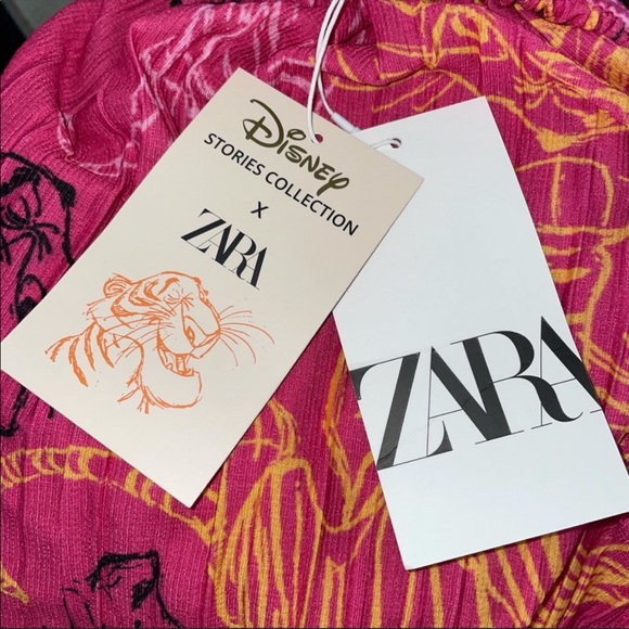 ZARA Disney Stories Collection Jungle Book Halter Top Pink Sleeveless Medium NWT - Picture 13 of 15